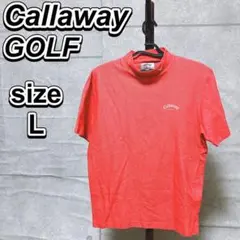 Callaway GOLF ゴルフシャツ レディース サイズL レッド 半袖