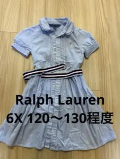 Polo Ralph Lauren 半袖ワンピース 6号 水色