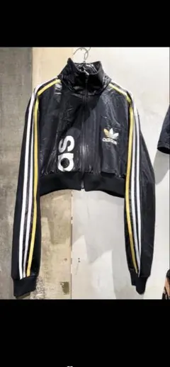レア adidas トラックジャケット クロップド丈