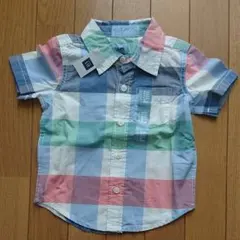 チェックシャツ 80 半袖シャツ