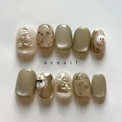 ネイルチップ紫陽花梅雨3Dてるてる坊主ニュアンスオーロラ985 - メルカリ