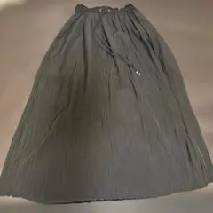 PAGEBOY フレアプリーツ入りロングスカート 黒