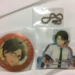 【送料込】あんスタ 蓮巳 缶バッジ アクキーセット