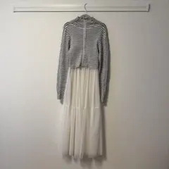 chico レースワンピース ニット セット