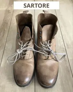 ⭐︎お値下げ中　SARTORE サルトル　ブラウン レザー ハイカットブーツ