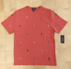 新品 ラルフローレン　ポニー　総柄　半袖Tシャツ　BOYSXL 170 赤