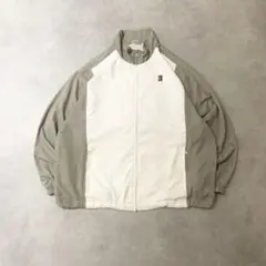90s銀タグナイキ古着NIKEトラックジャケットジャージグレーホワイトDB596