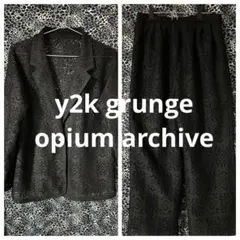 y2k 平成 グランジ メッシュ ニット セットアップ v系 archive
