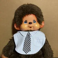 ハンドメイド　モンチッチLサイズ用　スタイ　ネクタイ付き　リバーシブルのサムネイル