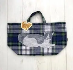新品　松尾ミユキ　ボート ＆ トート　Ruru キャット　ねこ　ネコ　ゴブランのサムネイル