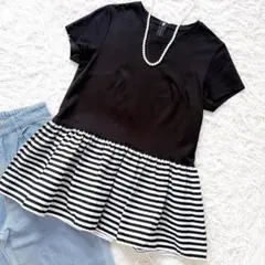 ボーダーズアットバルコニー　ボーダーぺプラムカットソー　春夏秋のサムネイル