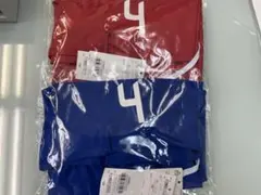 ミズノ　ジュニアパンツ 青、赤　番号入