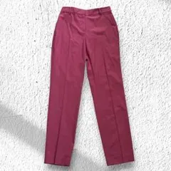 PLST リネンブレンド スティックパンツ S 丈長め ピンクのサムネイル