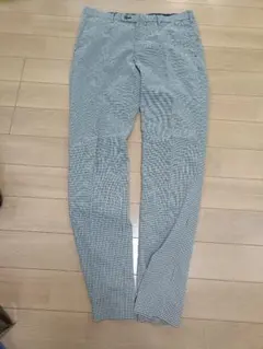 【美品】ユニクロ　ドライストレッチパンツ(現:感動パンツ)ギンガムチェックのサムネイル