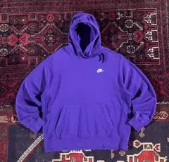 ち*つ様 NIKE ナイキ ワンポイントロゴ プルオーバー パーカー パープル