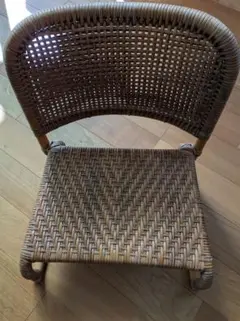 和モダン 和風 籐 ラタン回転座椅子幅58cm ミドルタイプ 座椅子（274