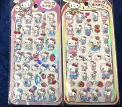 ハローキティ 透明シール 2シートセット（6種類おまとめは1999）