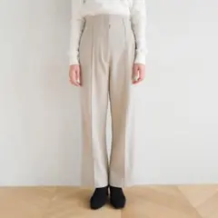 SEAROOMLYNN センタープレスハイウエストSTRAIGHTパンツ