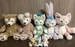 ダッフィー シェリーメイ ジェラトーニ ステラルー リーナベル ぬいぐるみ