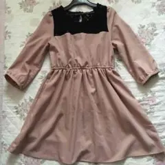 Continuer de NICE CLAUP ピンク ワンピース フェミニン