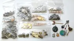 ハンドメイド パーツ レジン 封入 童話 アリス モチーフ 真鍮 チャーム