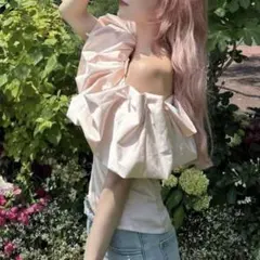 treat ürself オフショルダートップス（ピンク） トリートユアセルフのサムネイル