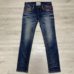 LOLITA JEANS ロリータジーンズ 刺繍　スキニーデニム レディースSのサムネイル