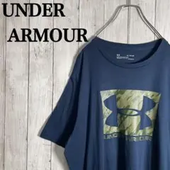 【人気】アンダーアーマー　ビックロゴ　ビックプリント　迷彩柄Tシャツビックサイズ