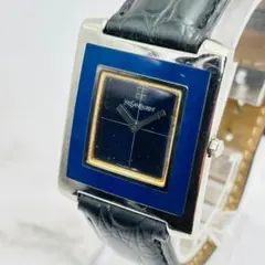 SEIKO セイコー V.F.A. クォーツ 角型 ブルー文字盤 デイト 不動
