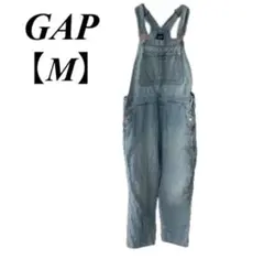 GAP【M】ライトブルー デニムオーバーオール カジュアル　デニムのサムネイル