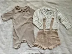 【80サイズ】女の子 ベージュ系 韓国子供服 ナチュラル 春　まとめ売り