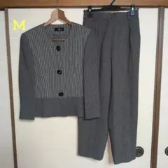 マッキントッシュロンドン パンツセットアップ ノーカラー ウール 36