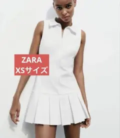 ZARA ノースリーブミニワンピース　シャツワンピース　スケーター