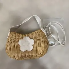 マリークワントかごバッグ ベージュ