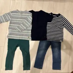子供服 春夏男の子5点まとめ売り　ロンT Tシャツ　ズボン　100-105㎝のサムネイル