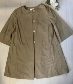 美品☆Spick & Span ノーカラー コート ベージュ