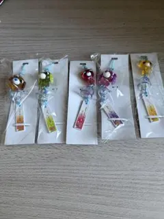 お茶犬納涼マスコット　風鈴型お茶犬根付　全種セットまとめ