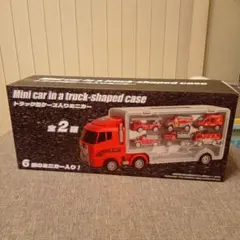 トラック型ケース入りミニカー 6台セット　青色