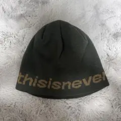 thisisneverthat ニット帽 カーキー