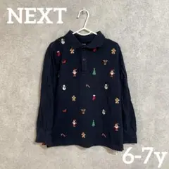next クリスマスポロシャツ　6-7y