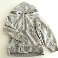 裏起毛　グレー フード付き スウェットパーカー　マジマジョピュアース