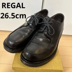 26.5 リーガル　REGAL 黒 レザー ドレスシューズ ストレートチップ