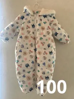 新品　アンパンマン ベビー ジャンプスーツ　カバーオール 100 スノーウエア