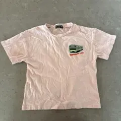 山手線　電車　踏切　刺繍　半袖　Tシャツ　110