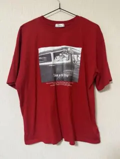 フォトプリント 半袖Tシャツ レッド