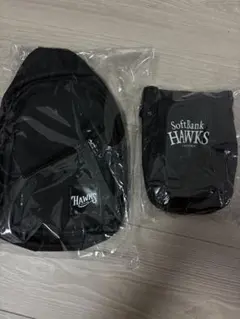 ソフトバンクホークス　ボディバッグとボトルショルダー2点セットのサムネイル