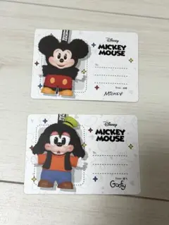 POPMART ディズニー　ミッキー　グーフィー　カード