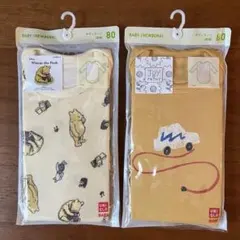 《新品》ユニクロベビーボディスーツくまのプーさんジョイオブプリント80サイズ