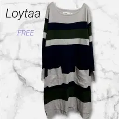 Loytaa オフショルダー長袖ニットワンピースのサムネイル