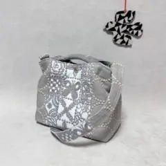 ハンドメイド　ミナペルホネン　くしゅっとトートバッグmini⑅︎◡̈︎*